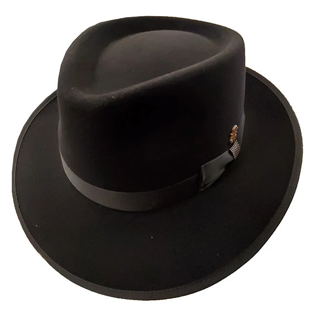 Vintage wool felt hat for nostalgic style -Mayser Marcelo Fedora Hat