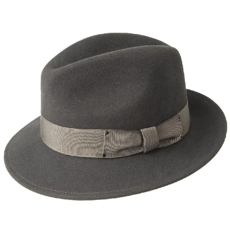 Bold wool felt hat for standout style -Blixen - Bailey Wool Fedora Hat