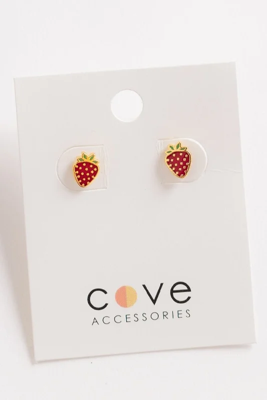 Drop Earrings for Birthday Celebration -Cove Strawberry Earrings