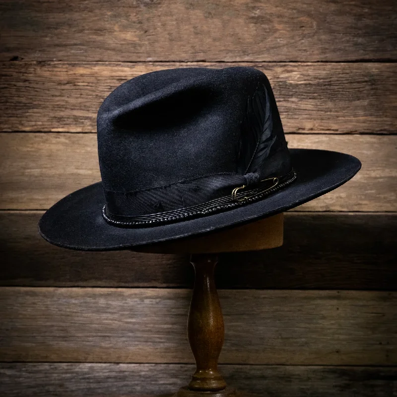 Classic wool felt hat for everyday classics -Sophisticate's Signature-Black Sails