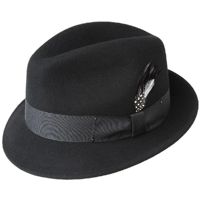 Designer felt hat with premium craftsmanship -Tino - Bailey Wool Fedora Hat