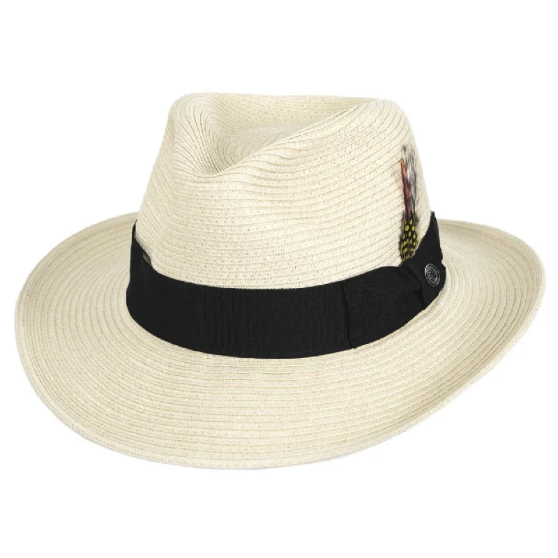 Classic felt hat with soft wool texture -Wholesale Summer C-Crown Toyo Straw Fedora Hat B2B Pre-Pack