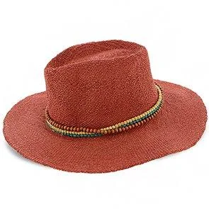 Breathable felt hat with airy wool weave -Phoenix - Scala 100% Toyo Straw Fedora Hat - One Size Fits All