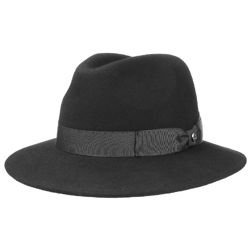 Vintage wool felt hat for nostalgic style -Old-World Wool Felt Fedora Hat