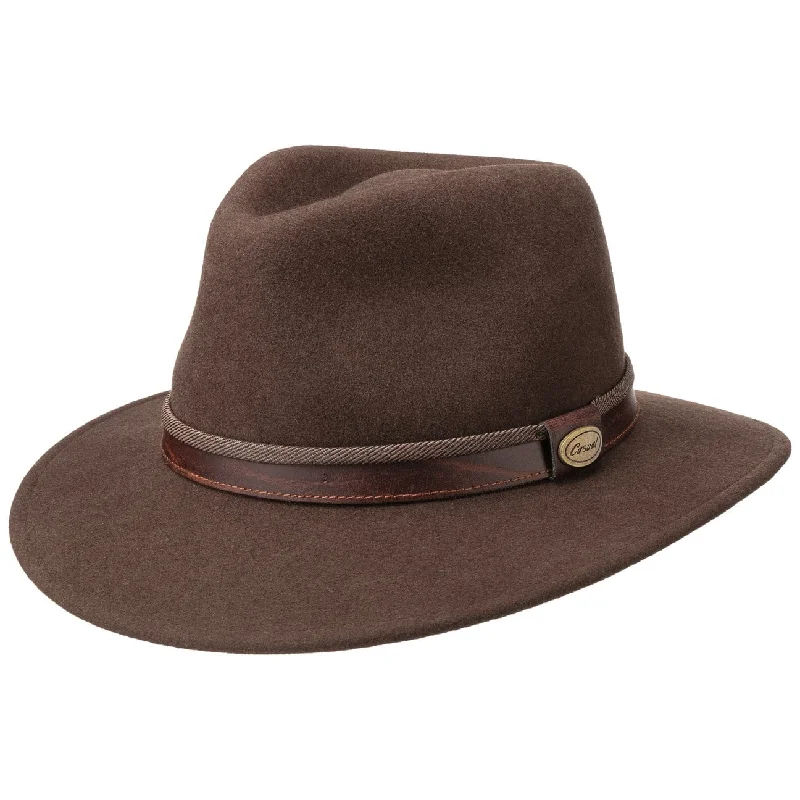 Breathable felt hat for all-day comfort -Topo Traveller Felt Fedora Hat