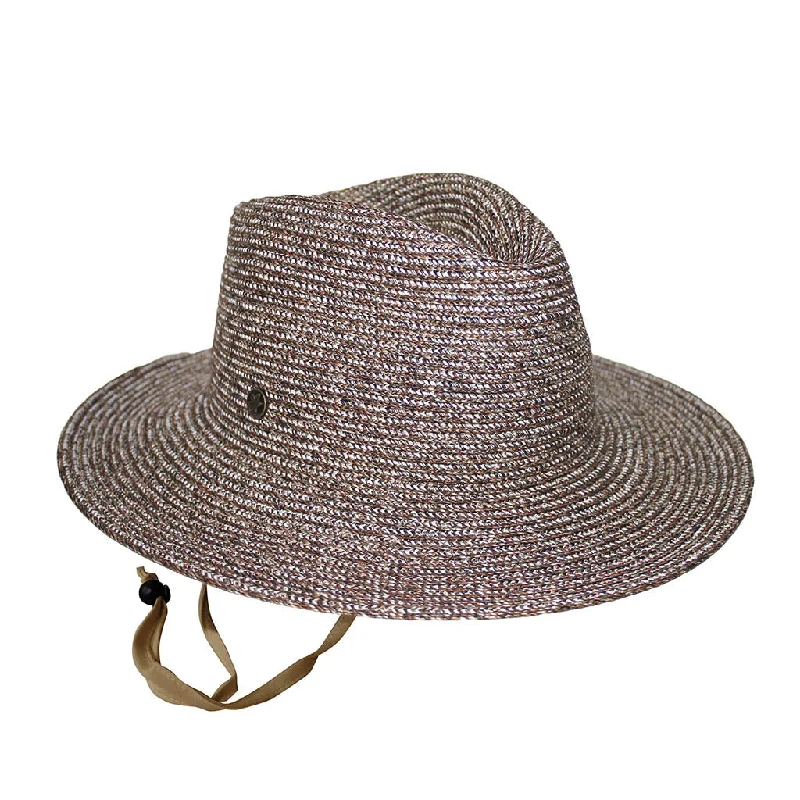 Rugged wool felt hat for harsh conditions -Aquhatic Fedora Hat - Brown