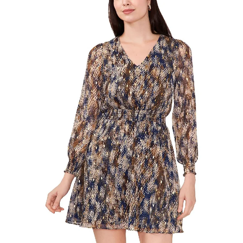 Cotton Dresses for Comfort -MSK Womens Petites Party Mini Fit & Flare Dress