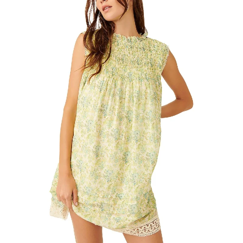 Formal Dresses for Occasions -Free People Womens Shea Floral Print Mini Mini Dress