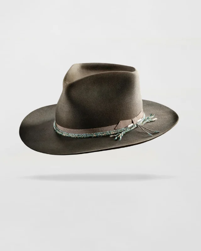 Handcrafted wool felt hat for unique beauty -Dapper Dreams Felt Fedora Outdoor Hat in Cacao