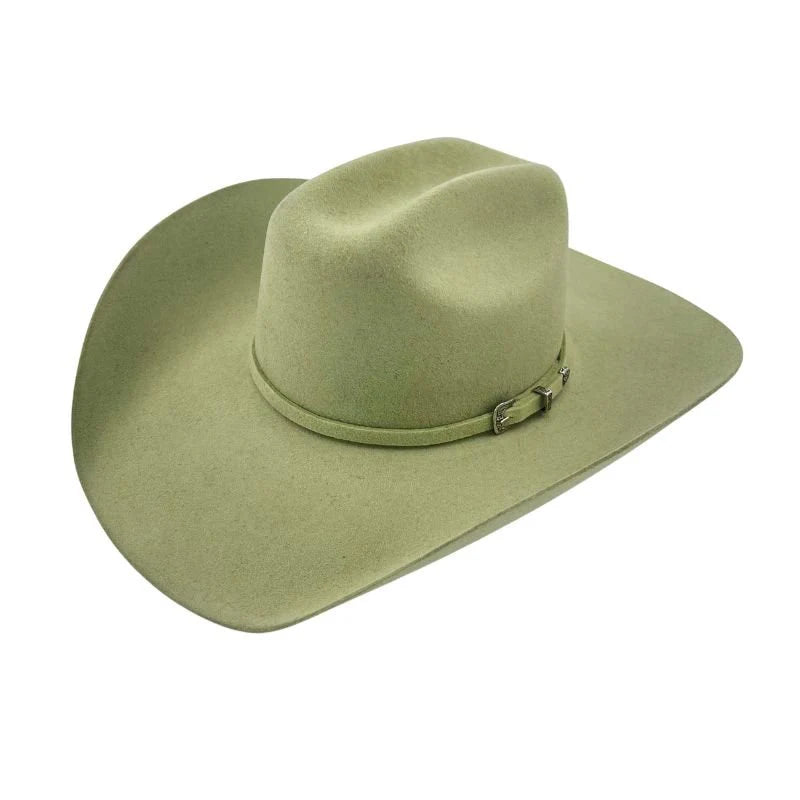 Elegant wool felt hat for special events -Serratelli - Sage