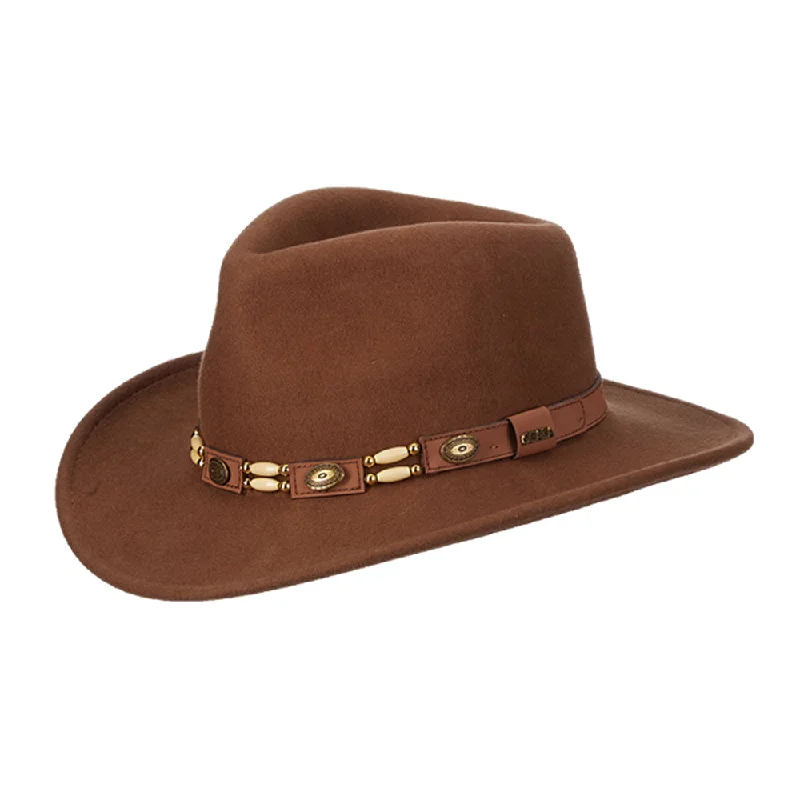 Casual wool felt hat for effortless style -Felt Outback- Knoxville