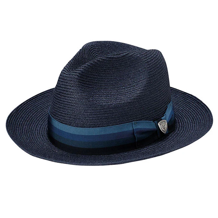 Warm felt hat with thick cozy layers -Dobbs Side Eye Straw Fedora Hat