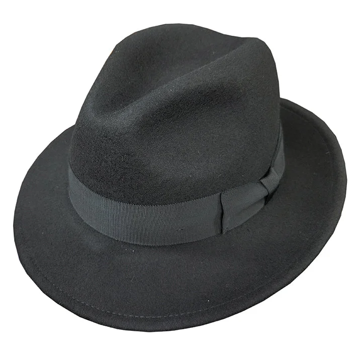 Casual felt hat with simple wool design -American Hat Makers Pablo Fedora Hat