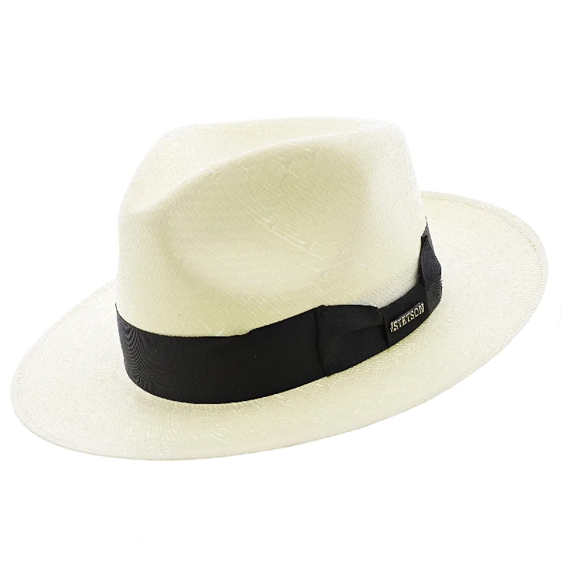 Lightweight wool felt hat for travel ease -Adventurer - Stetson Shantung Straw Fedora Hat - TSADTR