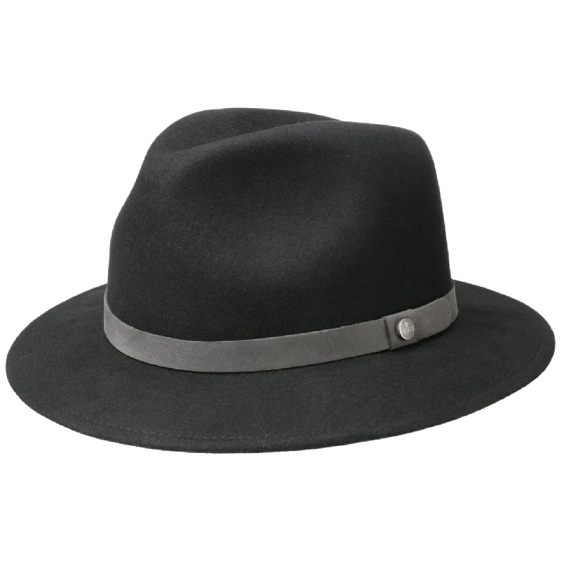 Rugged felt hat with weather-resistant finish -Oklahoma Traveller Wool Fedora Hat