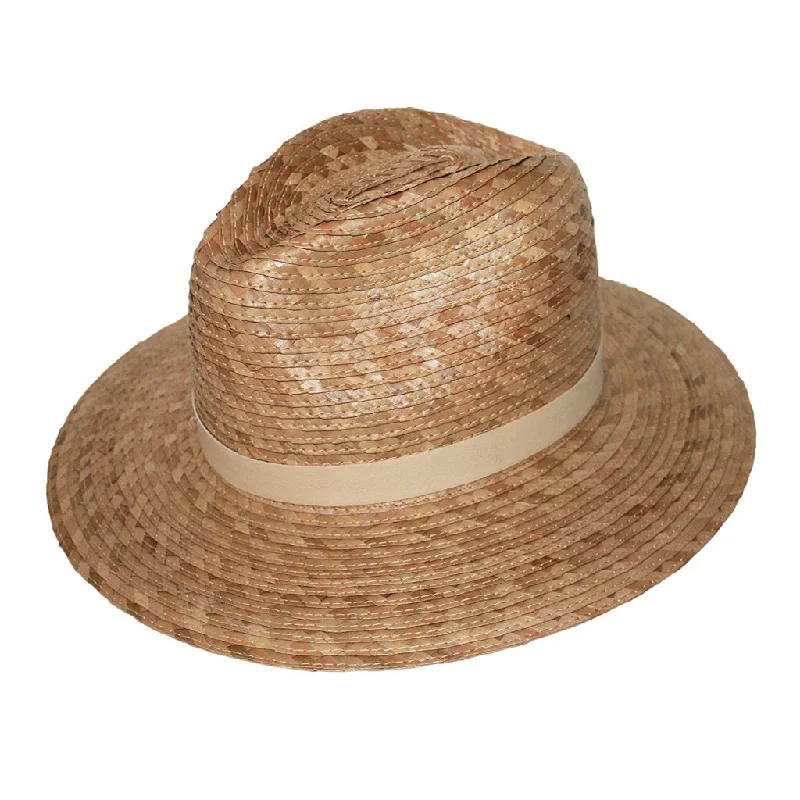 Durable wool felt hat for tough wear -Kennedy Fedora Hat - Natural