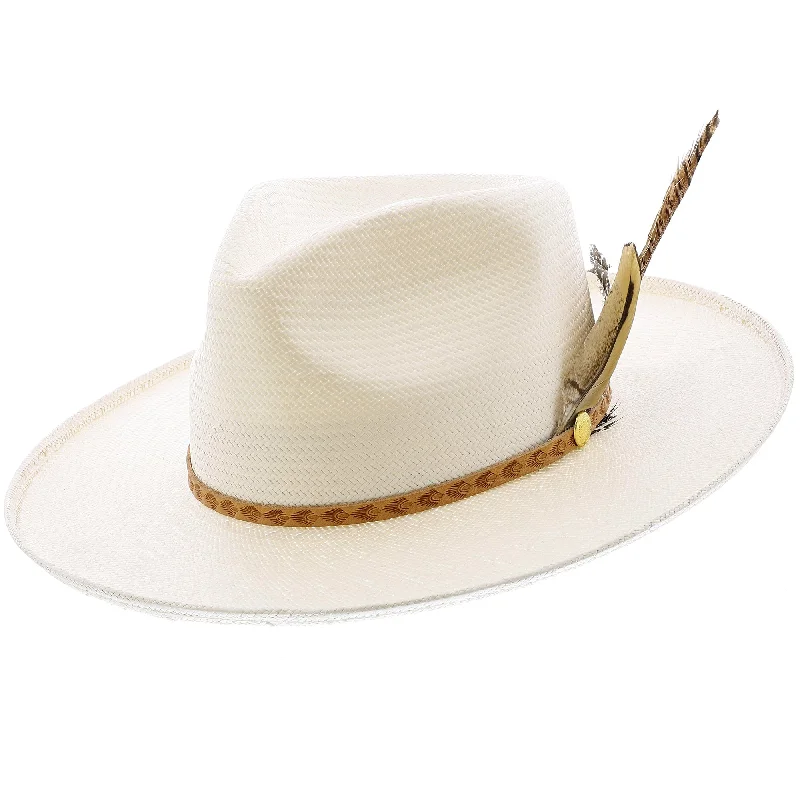 Soft felt hat with smooth texture finish -Rush - Stetson Straw Fedora Hat - XSRUSH