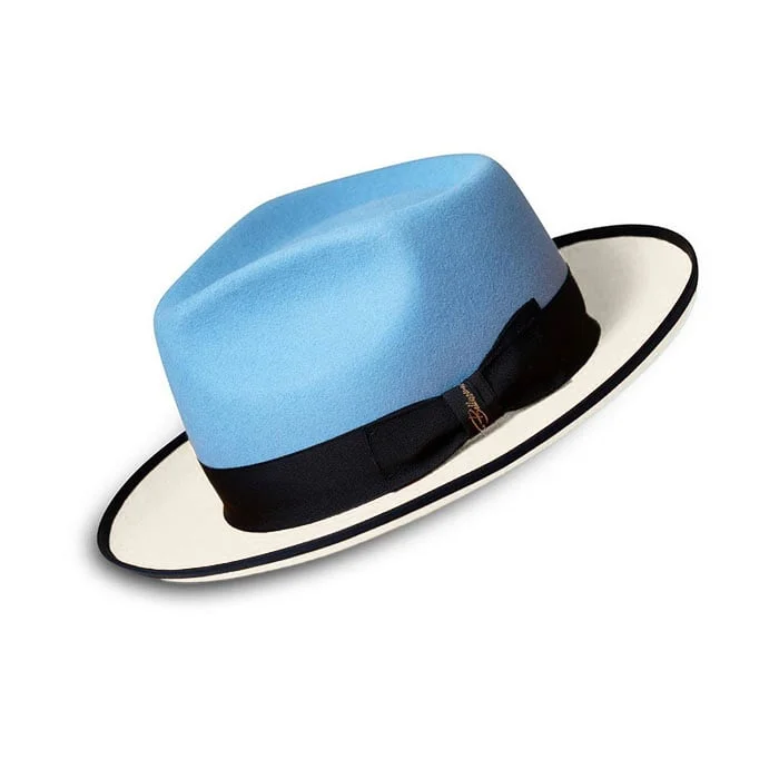 Breathable felt hat for all-season versatility -Two Tone Fedora