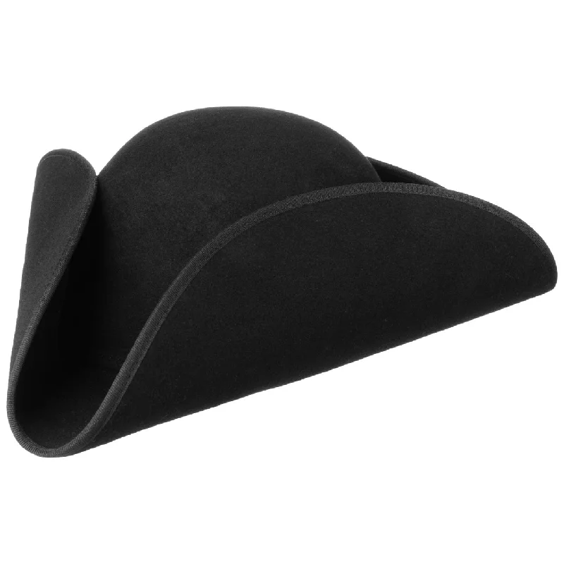 Breathable felt hat with light wool weave -Classic 3-cornered Hat by Lierys