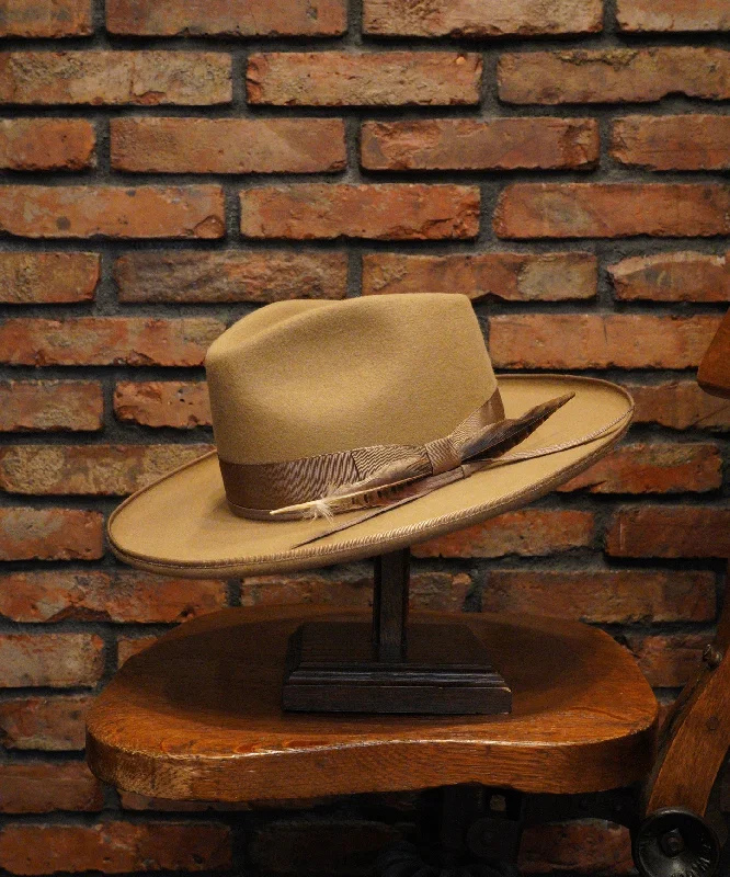 Classic felt hat with soft wool texture -Serenity Style Felt Fedora Hat