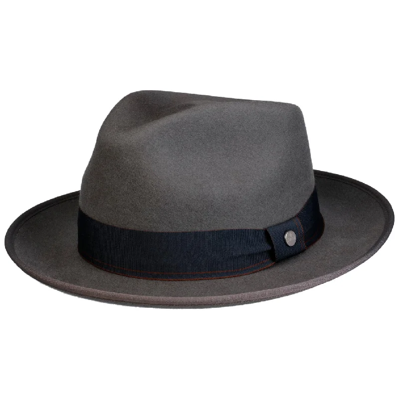 Classic felt hat with soft wool texture -Patwick Fedora Wool Hat