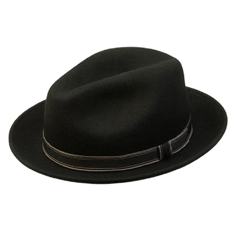 Designer felt hat with premium craftsmanship -Clooney - Country Gentleman Wool Fedora Hat