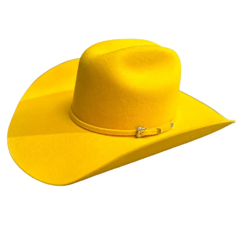 Rugged felt hat for outdoor rugged charm -Serratelli - Yellow