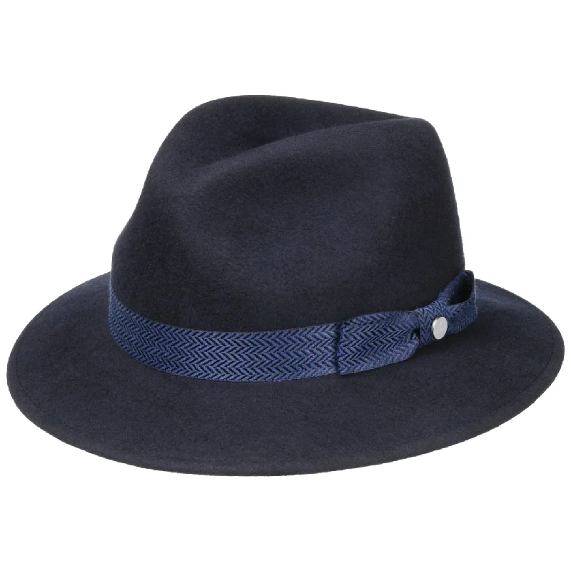 Bold wool felt hat for eye-catching flair -Old-World Traveller Wool Fedora Hat