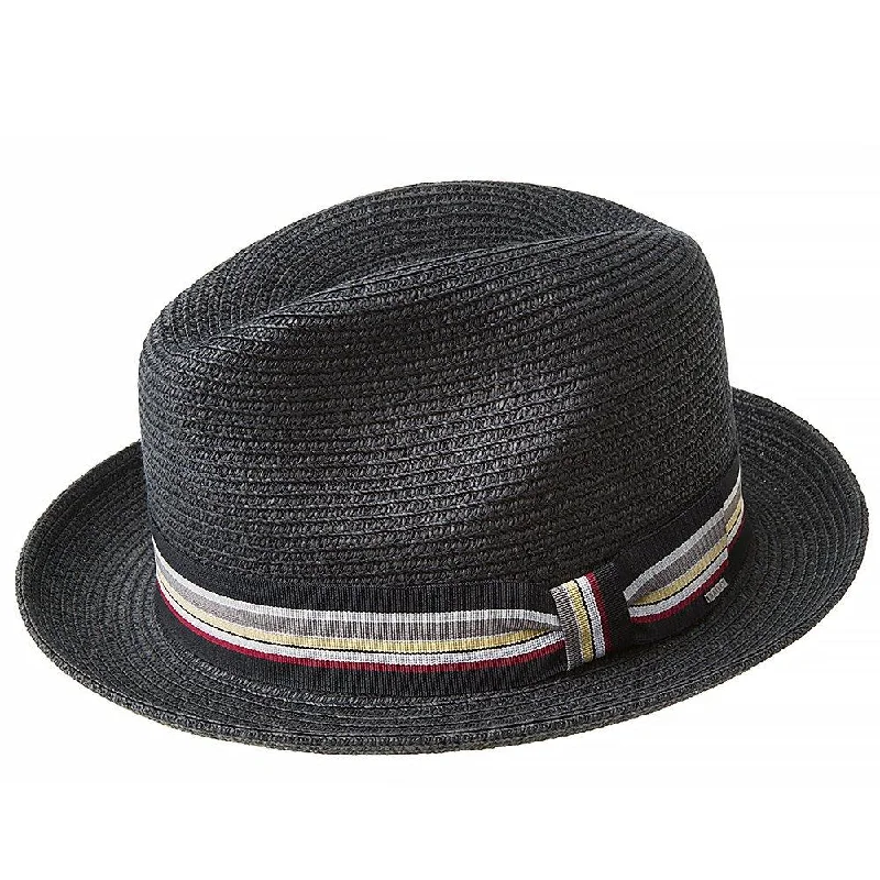 Luxury wool felt hat with soft lining -Salem - Bailey Poly Braid Toyo Straw Fedora Hat