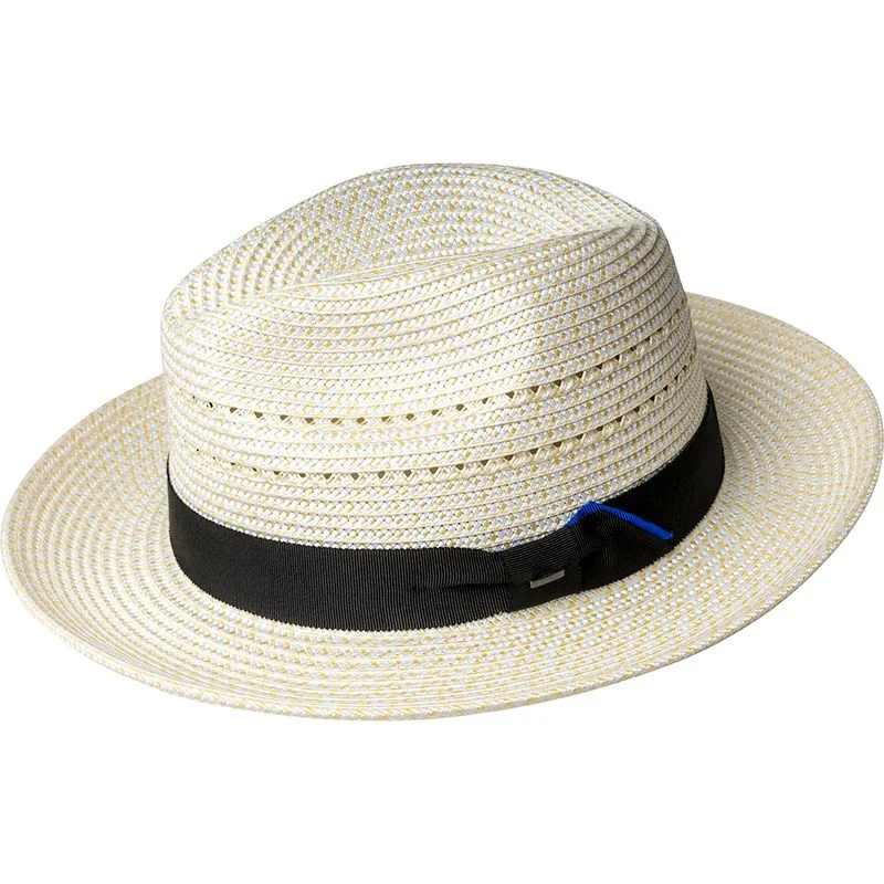 Lightweight wool felt hat for summer wear -Eli - Bailey Straw Fedora Hat