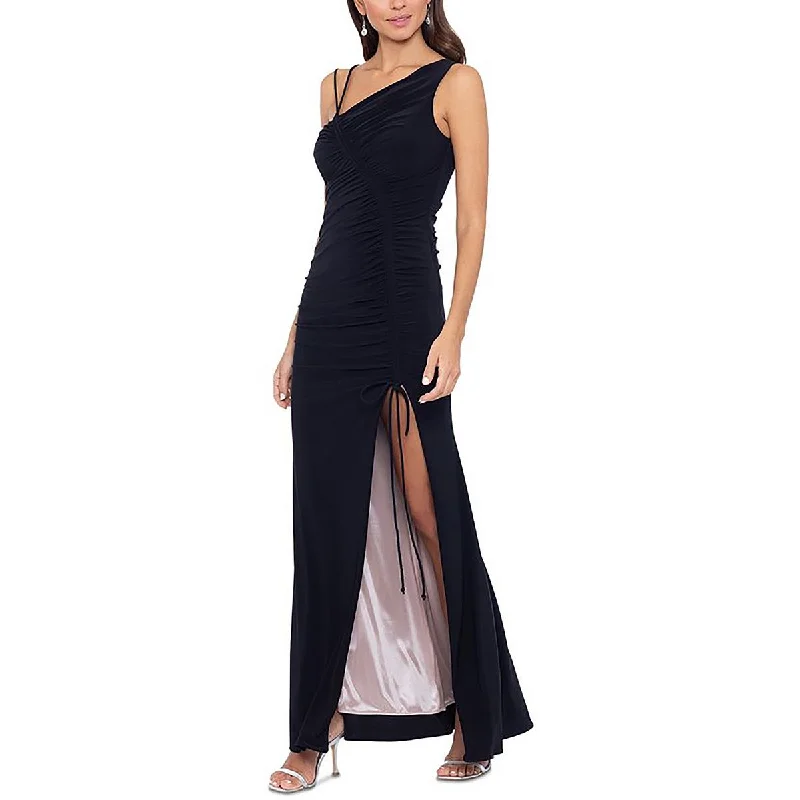 Black Dresses for Versatile -Xscape Womens Ruched Drawstring Hem Evening Dress