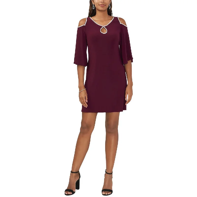 Cocktail Dresses for Party Time -MSK Womens Embellished Mini Cocktail And Party Dress