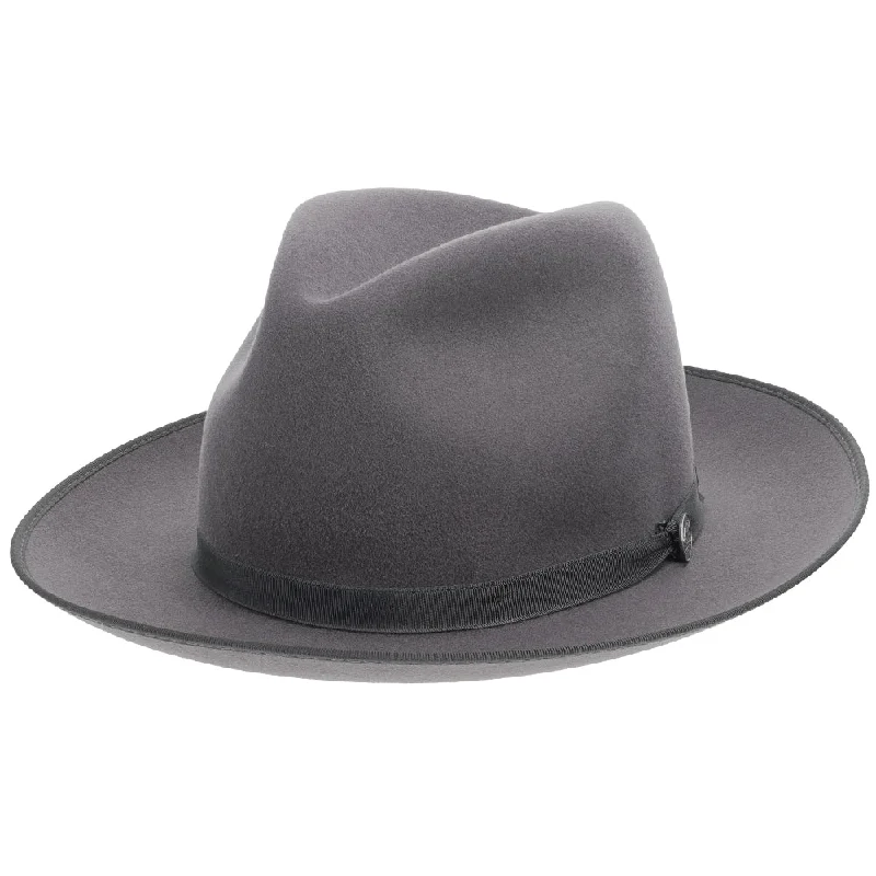 Waterproof felt hat for rainy season protection -Stetson Macgyver Wool Felt Fedora Hat