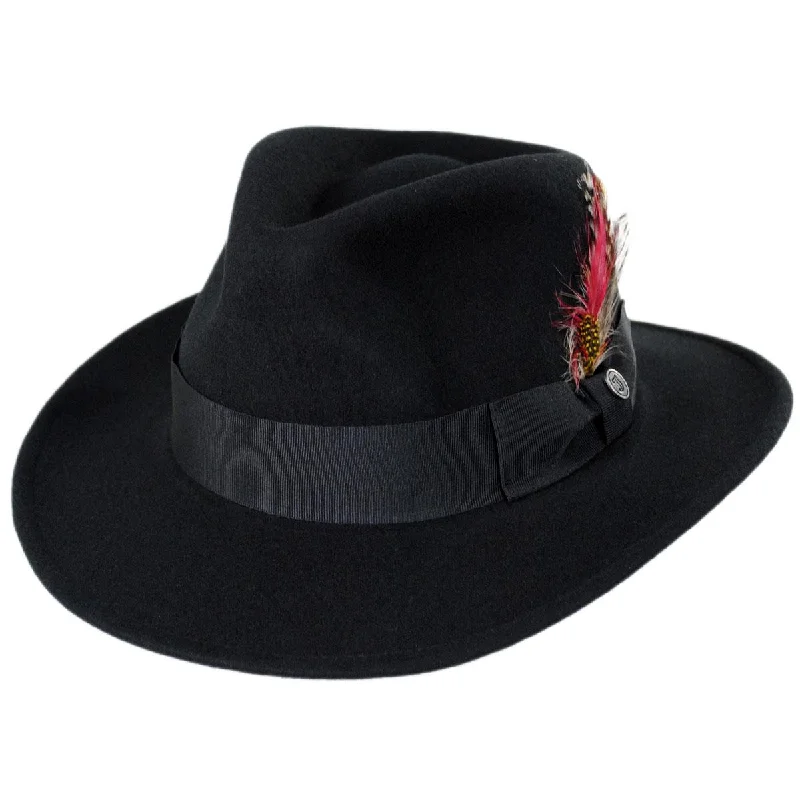 Durable felt hat for long-lasting daily use -Wholesale Ford Crushable Wool Felt Fedora Hat B2B Pre-Pack