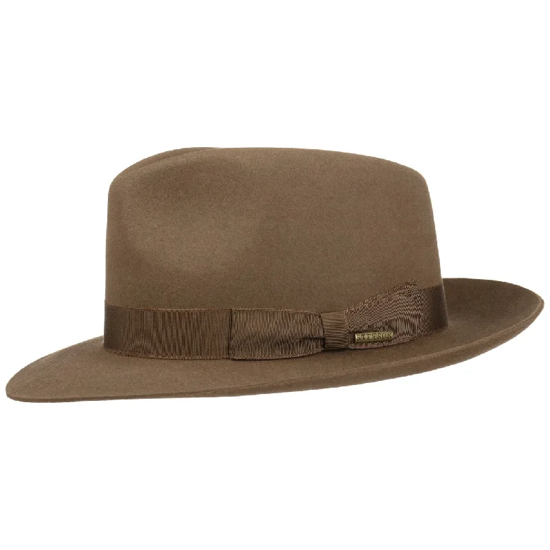 Classic felt hat with soft wool texture -Penn Bogart Hat by Stetson