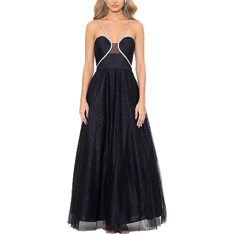 Sheath Dresses for Sophisticated -Blondie Nites Womens Juniors Glitter Embellished Evening Dress