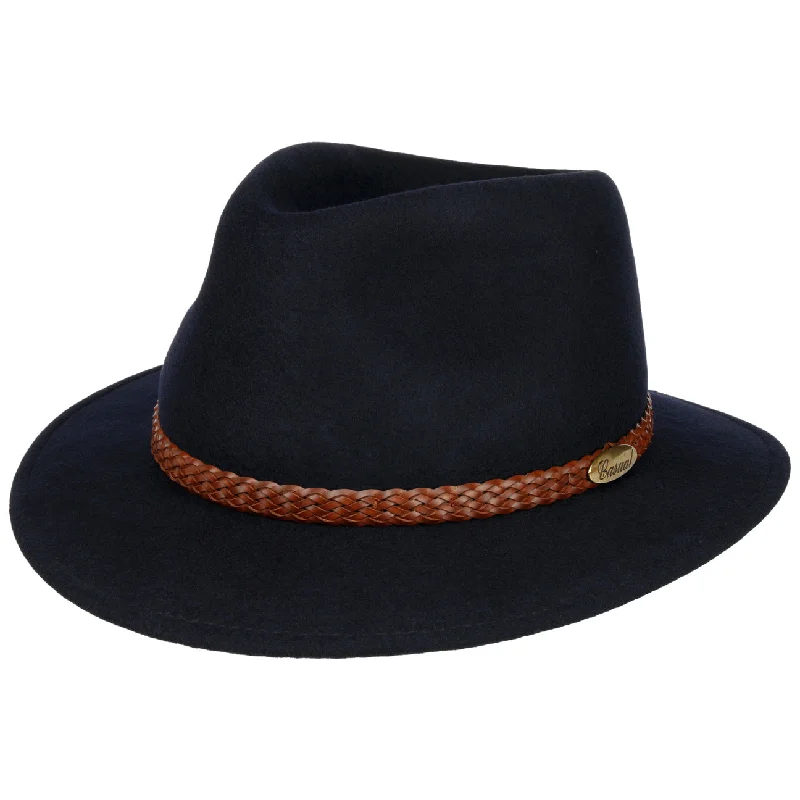 Vintage wool felt hat for nostalgic style -Casual Light Traveller Felt Fedora Hat