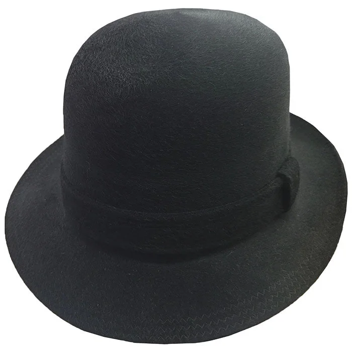 Affordable felt hat with simple chic look -Borsalino Roberto Fur Felt Fedora Hat