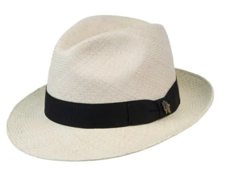 Warm felt hat with plush interior lining -Bigalli Grade 8 Fedora Panama Hat