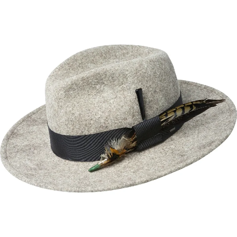 Classic felt hat for vintage-inspired outfits -Burnell - Bailey Wool Fedora Hat