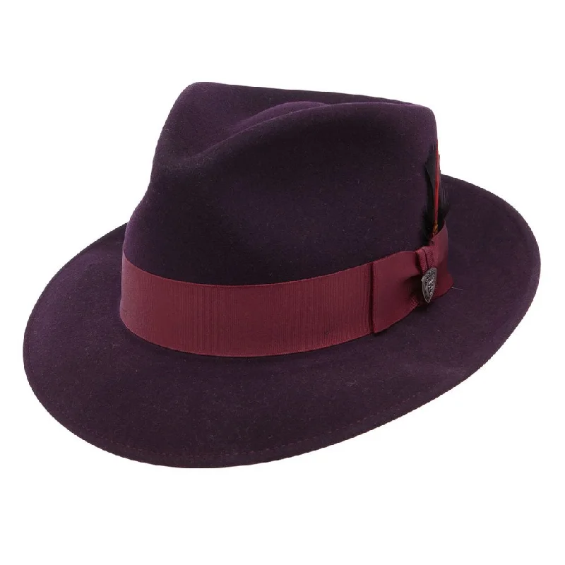 Breathable felt hat for summer festival fun -Strand II - Dobbs Wool Felt Fedora Hat - DWSTND