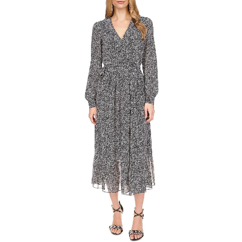 Mother's Day Dresses for Gift -MICHAEL Michael Kors Womens Chiffon Giraffe Print Wrap Dress