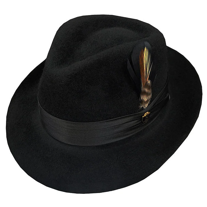 Luxury felt hat for sophisticated wardrobe additions -Bruno Capelo Titan Fedora Hat