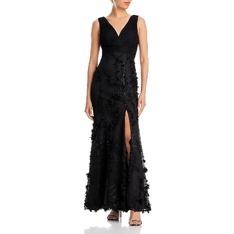 Bohemian Dresses with Tassels -Aidan Mattox Womens Floral Long Evening Dress