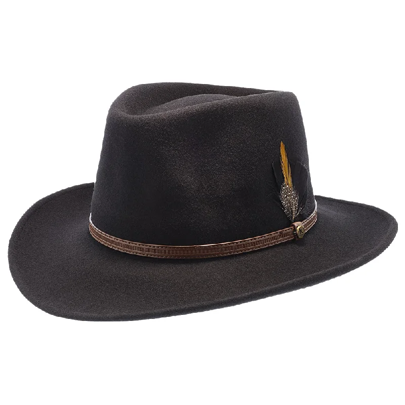 Casual wool felt hat for easygoing style -Sightseer - Walrus Hats Wool Fedora Hat