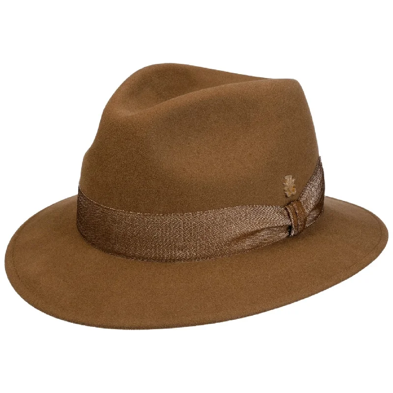 Rugged felt hat for outdoor adventure needs -Jake Velvet Traveller Wool Hat Zechbauer by Mayser