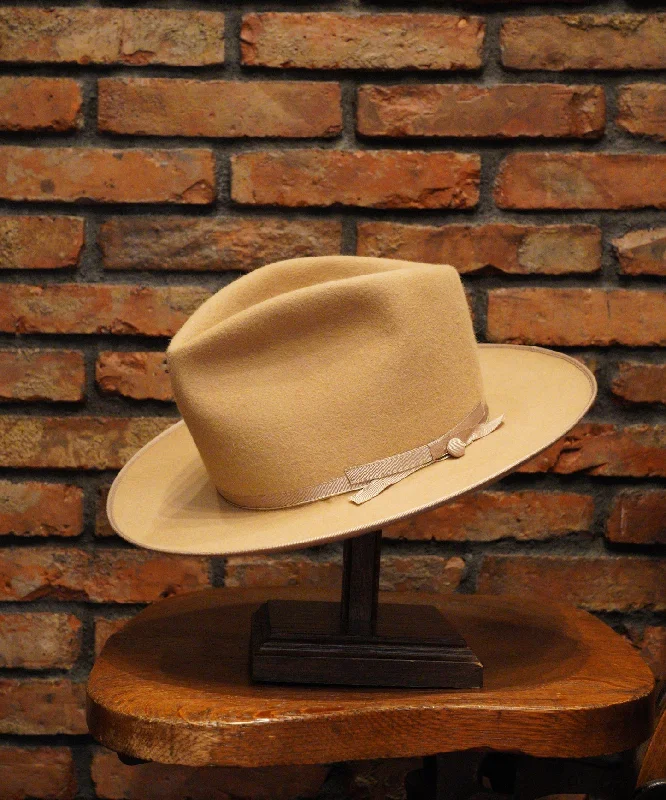 Breathable felt hat with airy wool weave -Serenity Style Felt Fedora Hat in Sliverbelly