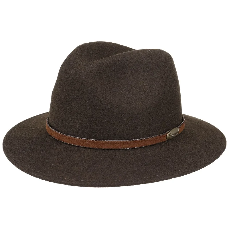 Bold wool felt hat for eye-catching flair -Casual Traveller Felt Fedora Hat