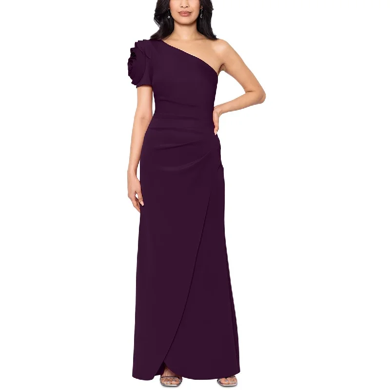 Long-sleeved Dresses for Coverage -Xscape Womens One Shoulder Formal Evening Dress