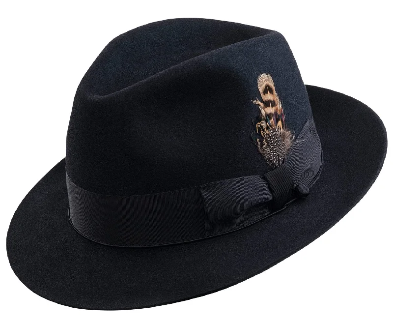 Bold felt hat with vibrant color pops -Selentino Sterling Fedora Hat